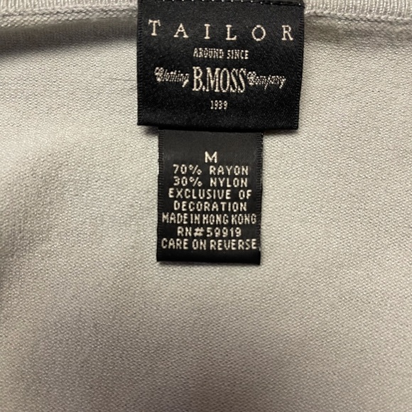 Vintage 80s/90s Tailor B moss Cardigan - Picture 5 of 5